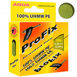Леска плетеная Aqua ProFix Olive 0.20 100м