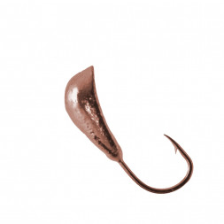 Мормышка вольфрамовая Lumicom Волжская уралка с отв. Ф5.5 медь, цена за 1 шт.