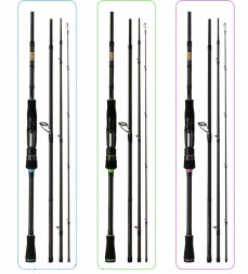 Спиннинг Ecooda Black Thunder Lure Rod 240MHS 2.40m,10-28g,12-25LB, 4-ч-к, в тубусе