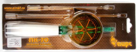 Удочка зимняя Пирс ПК70 рев. ручка ПК ЗО блистер