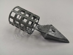 Кормушка Vikfish сербская пуля D25, 90 гр. леска, песок