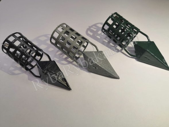 Кормушка Vikfish сербская пуля D30, 40 гр. леска, ил