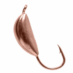 Мормышка вольфрамовая Lumicom Банан с ушком Ф3 медь, цена за 1 шт.