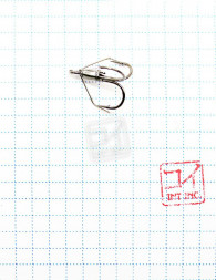 Крючок KOI WEEDLESS TREBLE HOOK, размер 6 INT, цвет BN, тройник незацепляйка 5 шт.