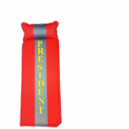 Коврик самонадувной President Fish 3см красный с подголов. 192*66 8803002