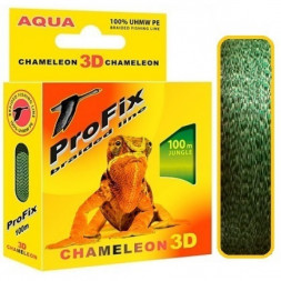 Леска плетеная AQUA ProFix Chameleon 3D Jungle 0.14 100м