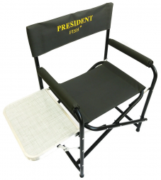 Кресло директорское President Fish складное сталь со столиком зелен. арт.6108 010