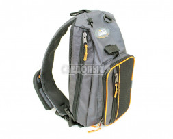 Сумка-рюкзак рыболовная Следопыт Sling Shoulder Bag, 44х24х17 см, цв. серый
