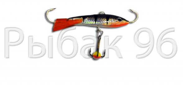 Балансир рыболовный для зимней рыбалки Lucky John с пл./хв.+тройник 81901-12H/RT