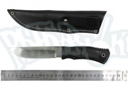 Нож Окский ст.65х13 цельнометалл с резиновой рукоятью 5387