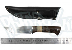Нож Окский Судак ст.65х13 рукоять венге, береста, дюраль, фибра. 5950