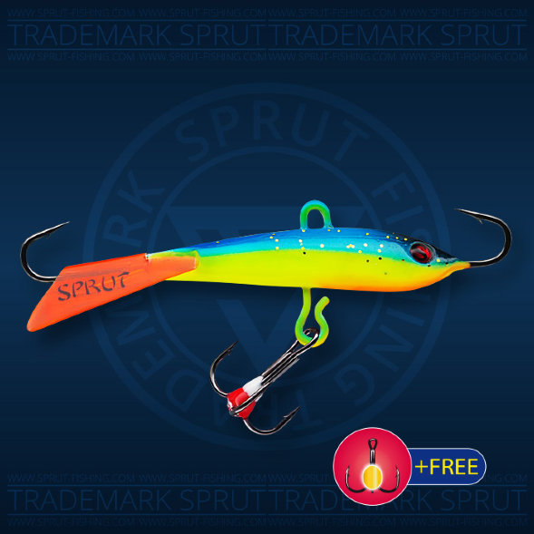 Балансир рыболовный для зимней рыбалки Sprut Tanpo №7 18г 65мм LB+тр. с ф/к