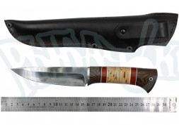 Нож Окский Тукан ст.65х13 ЭКСПО рукоять граб, вставка 4851